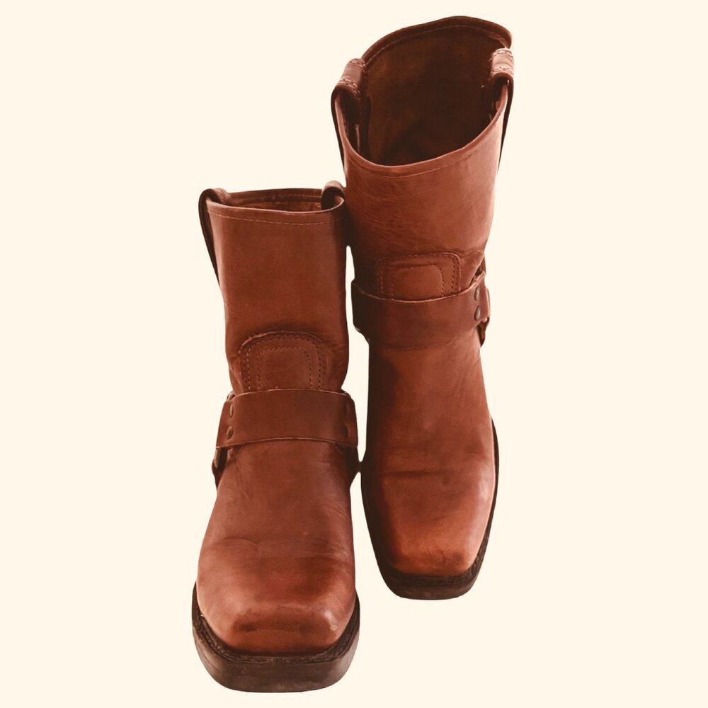 Frye Harness Ankle Boots Womens Size 6 1/2